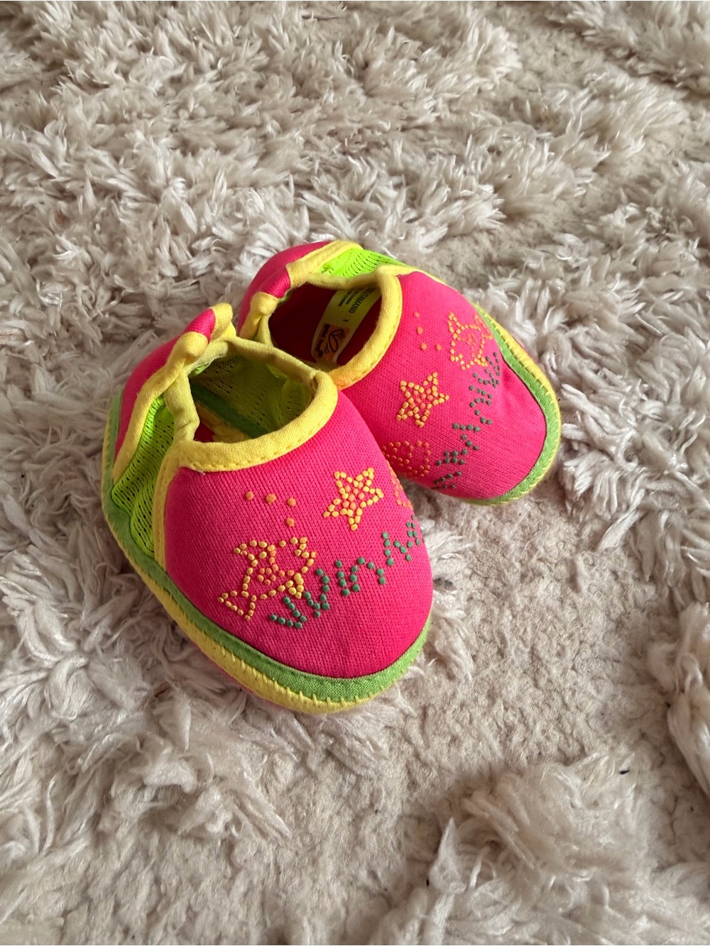 Vintage 1996 Gold Bug Baby Water Shoes size 1